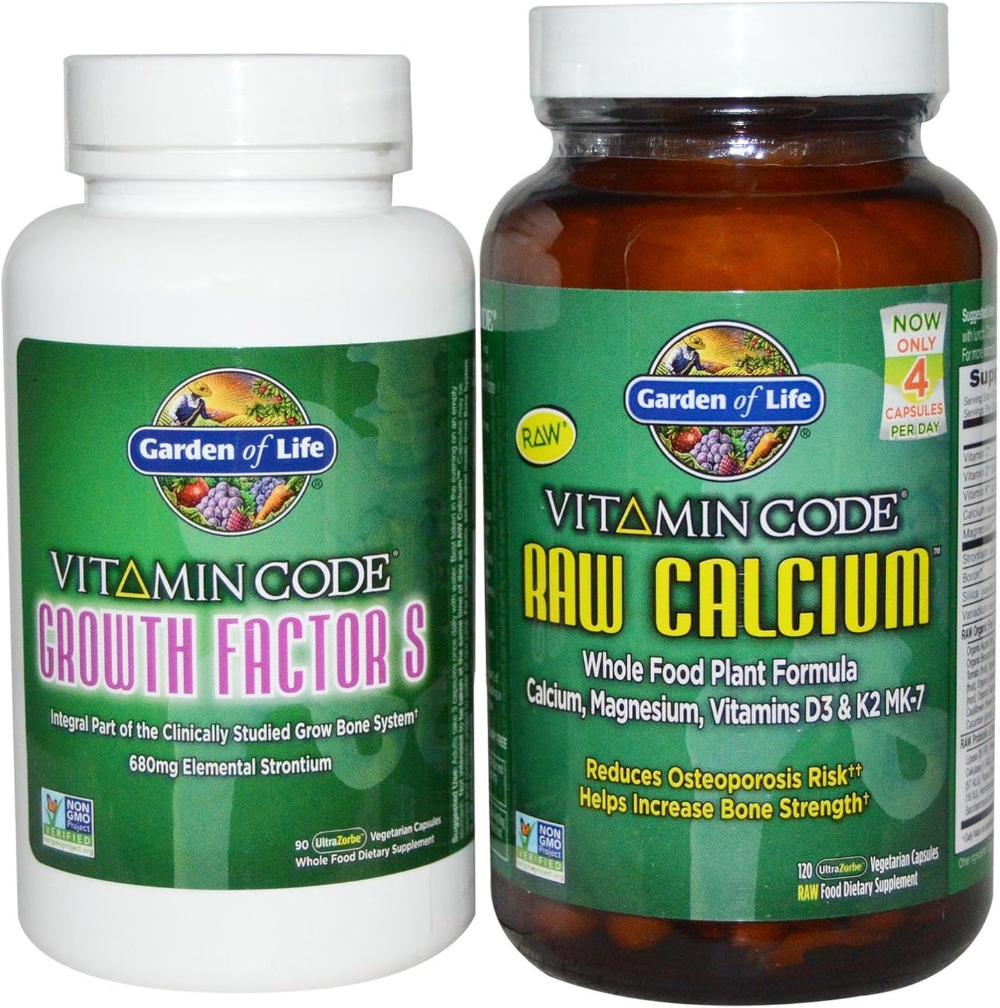 Garden of Life Vitamin Code Bone Growth Supplement - 2-pack, 60 Day Supply