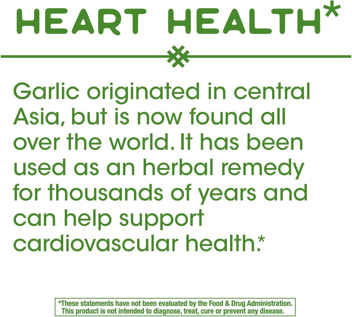 Garlic Bulb Capsules for Heart Health - Vegan, 100 ct x 2 Pack by Nature's Way