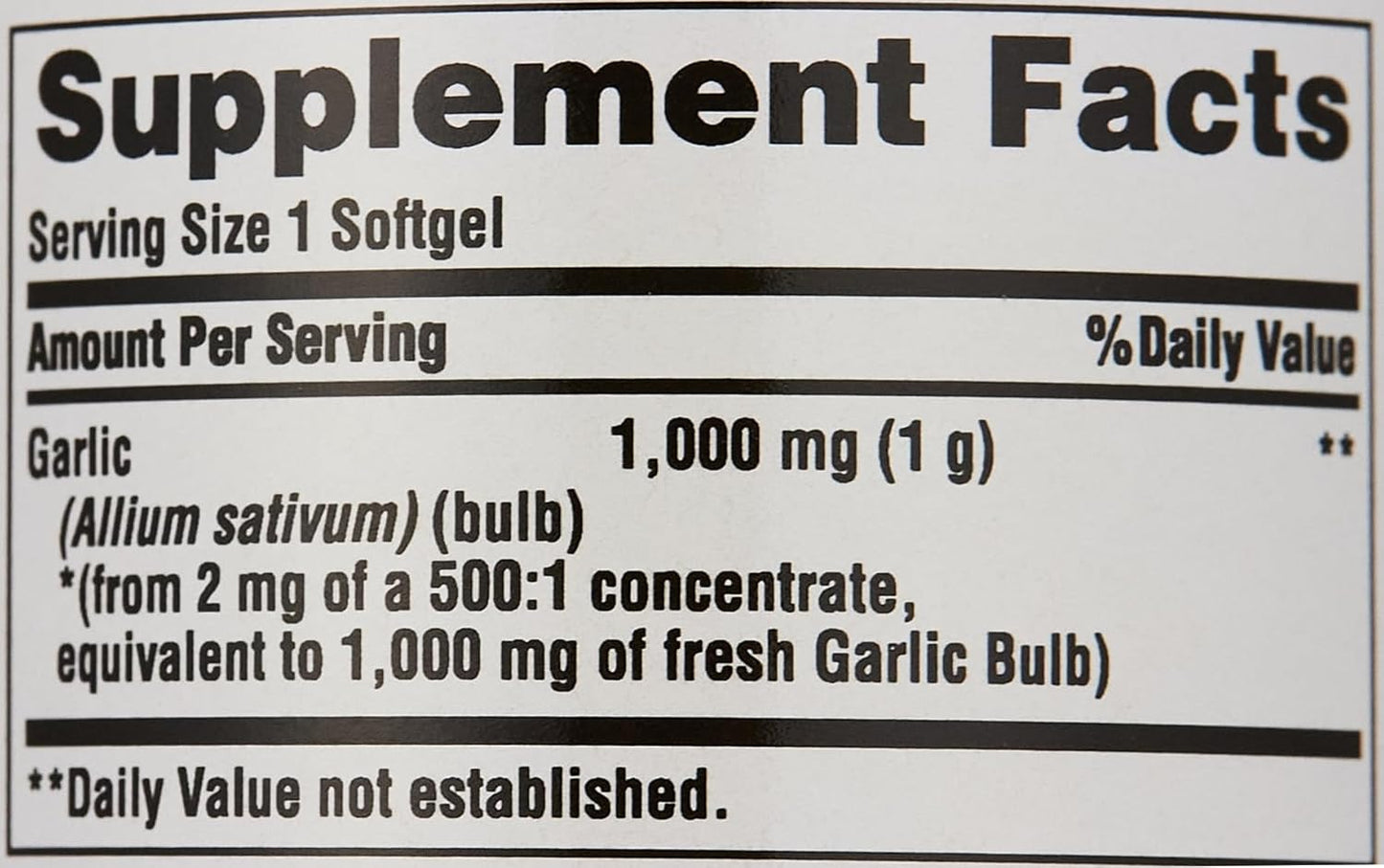Garlic Oil Softgels - 1000 mg, 100 Count by Puritan's Pride
