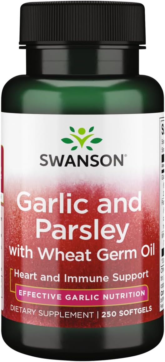 Garlic & Parsley Softgels - Heart & Immune Support Supplement - 250 Softgels for Wellness Boost