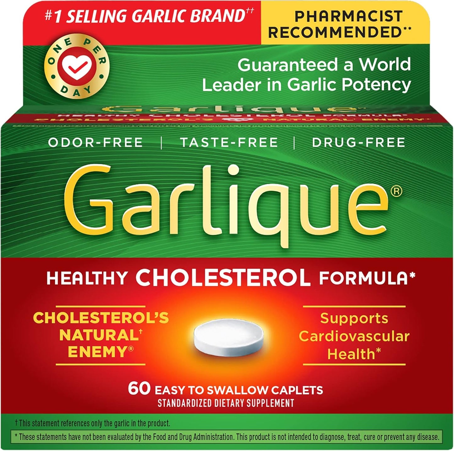 Garlique Garlic Extract Cardiovascular Supplement with Vitafusion Sugar Free Fiber Gummies - 90 Count Bottle