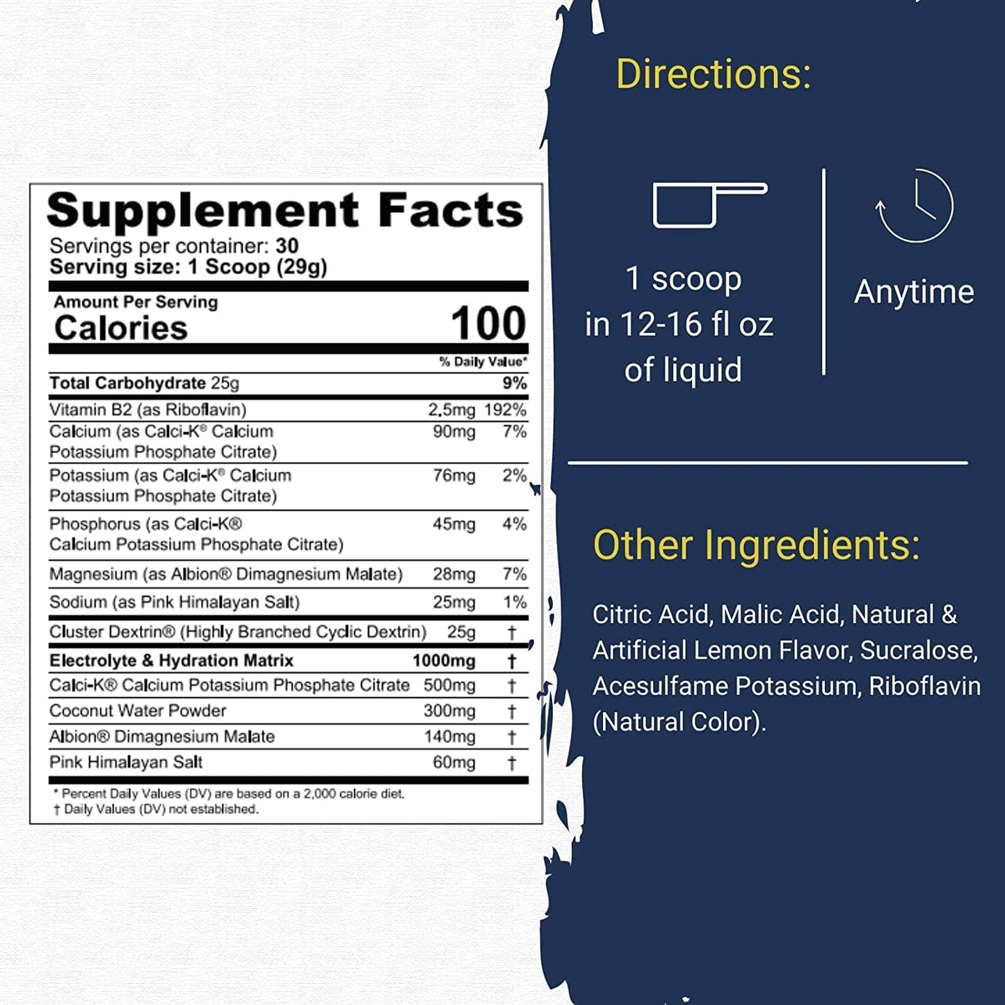 Gaspari Nutrition Glycofuse Lemon Ice: Performance & Recovery Carbohydrate with Cluster Dextrin & Electrolytes (30 Servings)