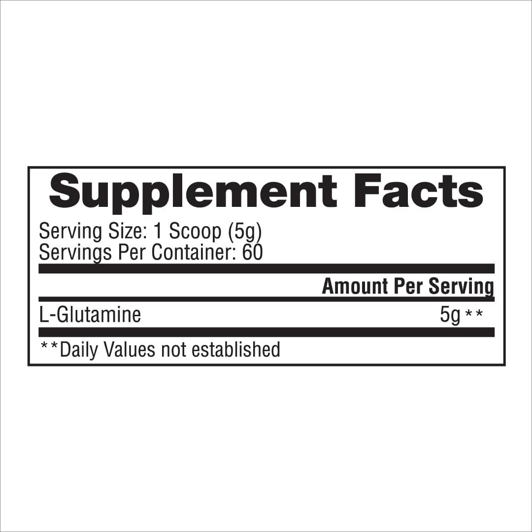 Gaspari Nutrition Micronized Glutamine Powder - Pure L-Glutamine for Pre and Post Workout Recovery (60 Servings, Unflavored)
