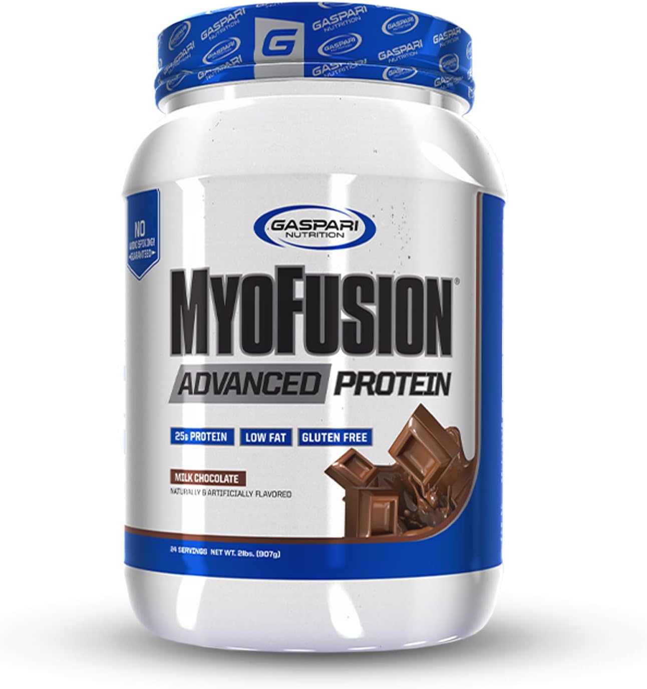 Gaspari Nutrition Myofusion Advanced Protein Blend - Whey, Casein, Isolate (2lbs, Chocolate)
