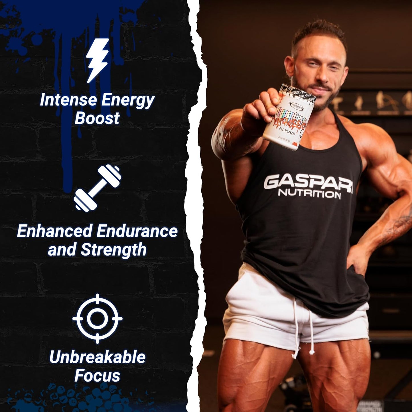 Gaspari Nutrition SuperPump Aggression Pre-Workout: Boost Energy, Enhance Focus, Improve Endurance, Aid Recovery (25 Servings, Berry Flavor)