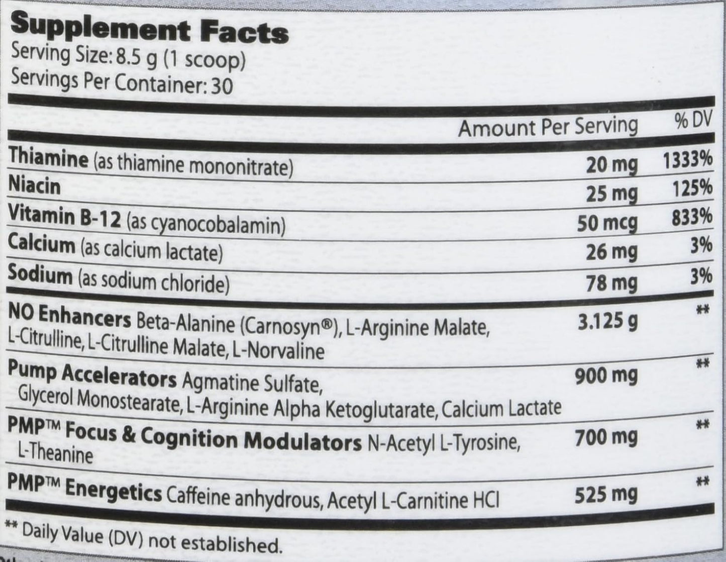 GAT SPORT PMP Pre-Workout Supplement - Raspberry Lemonade Flavor, 30 Servings for Peak Muscle Performance