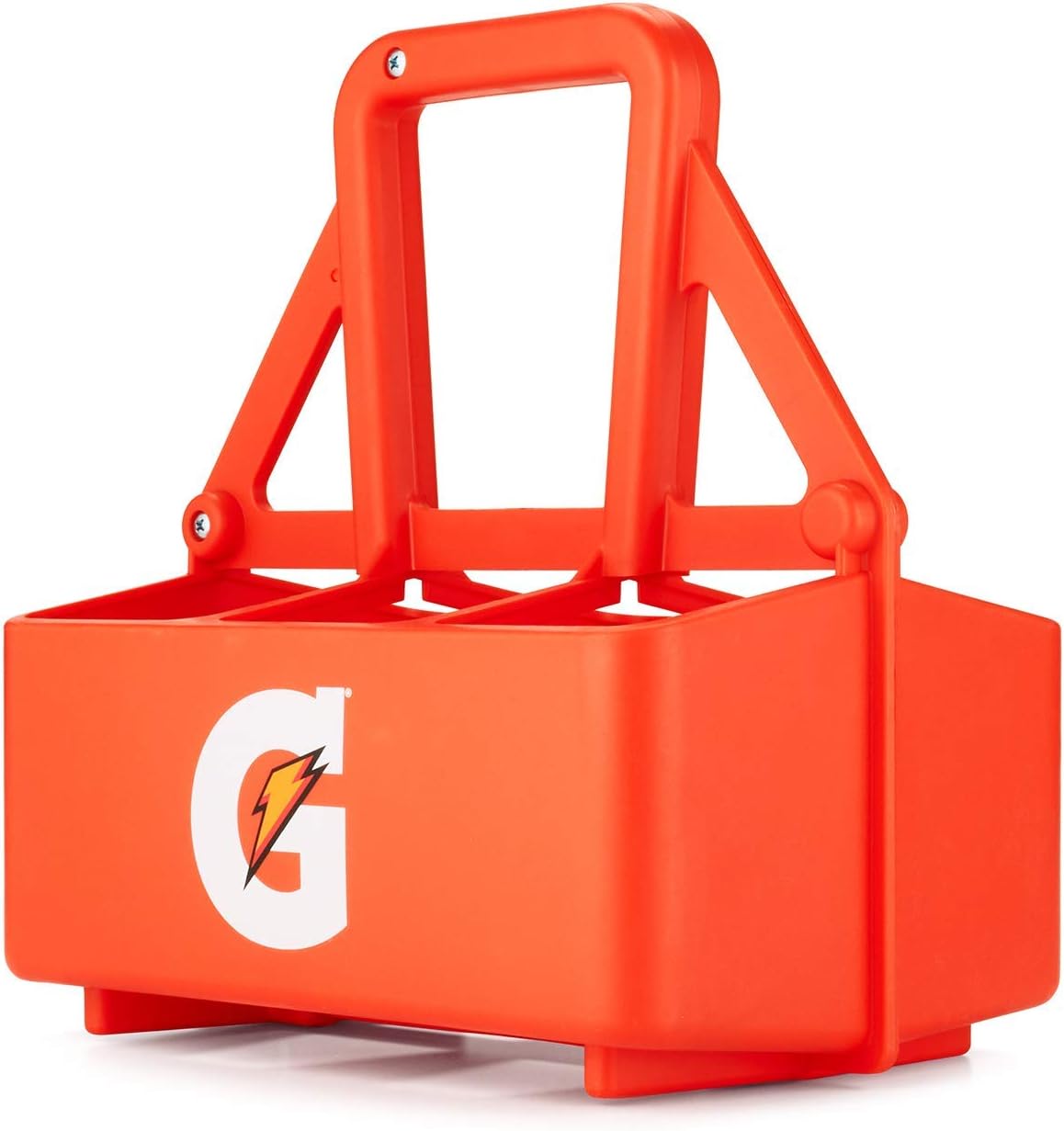 Gatorade Orange 6ct Squeeze Bottle Carrier for Team Sports - Bottle Caddy & Holder (Bottles Not Included)