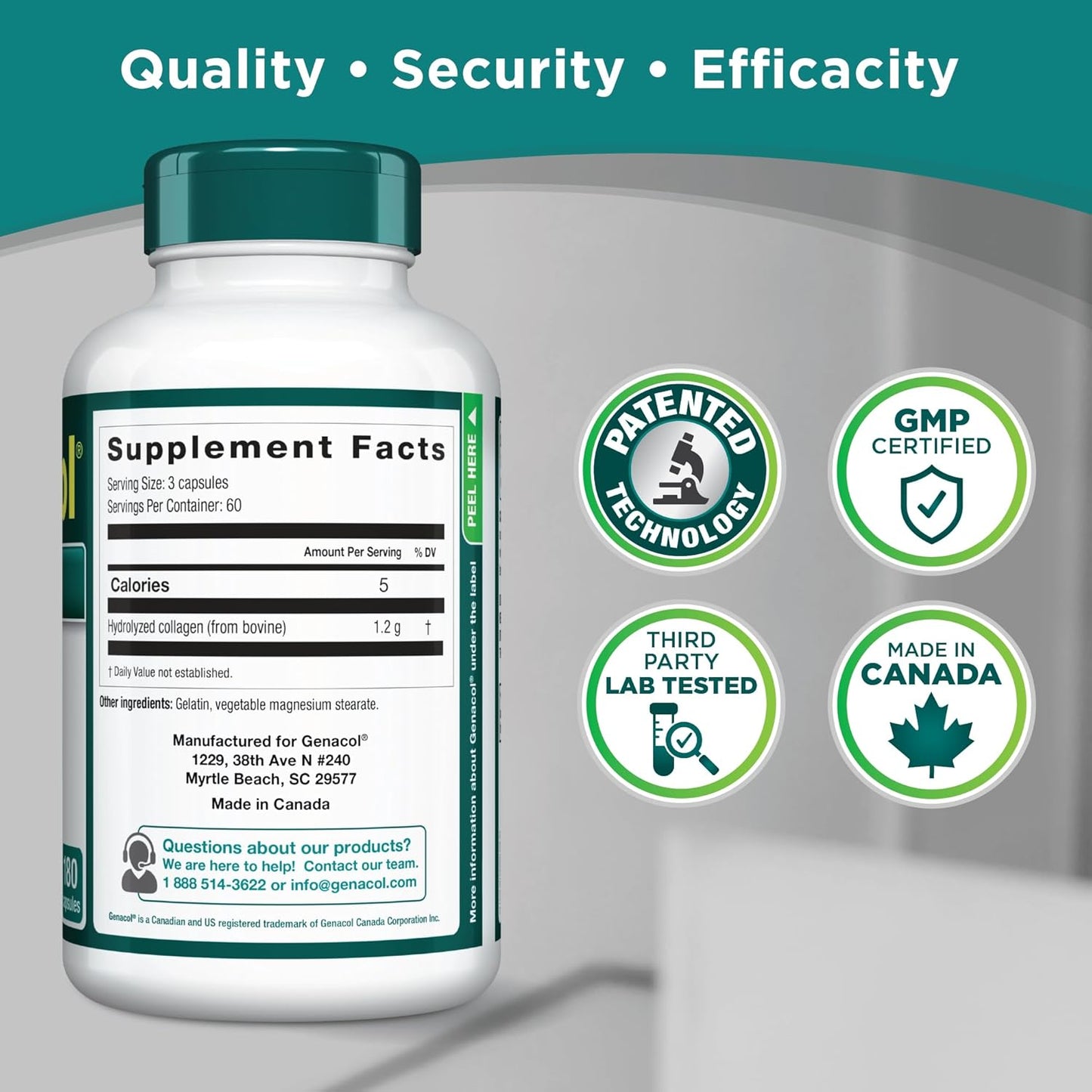 Genacol Dual Action Bundle: Original 180 Capsules + Fast-Acting 60 Softgels