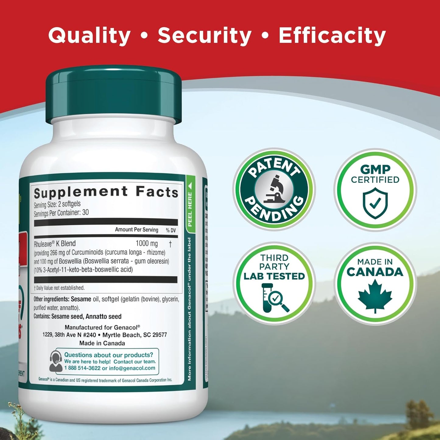 Genacol Dual Action Bundle: Original 180 Capsules + Fast-Acting 60 Softgels
