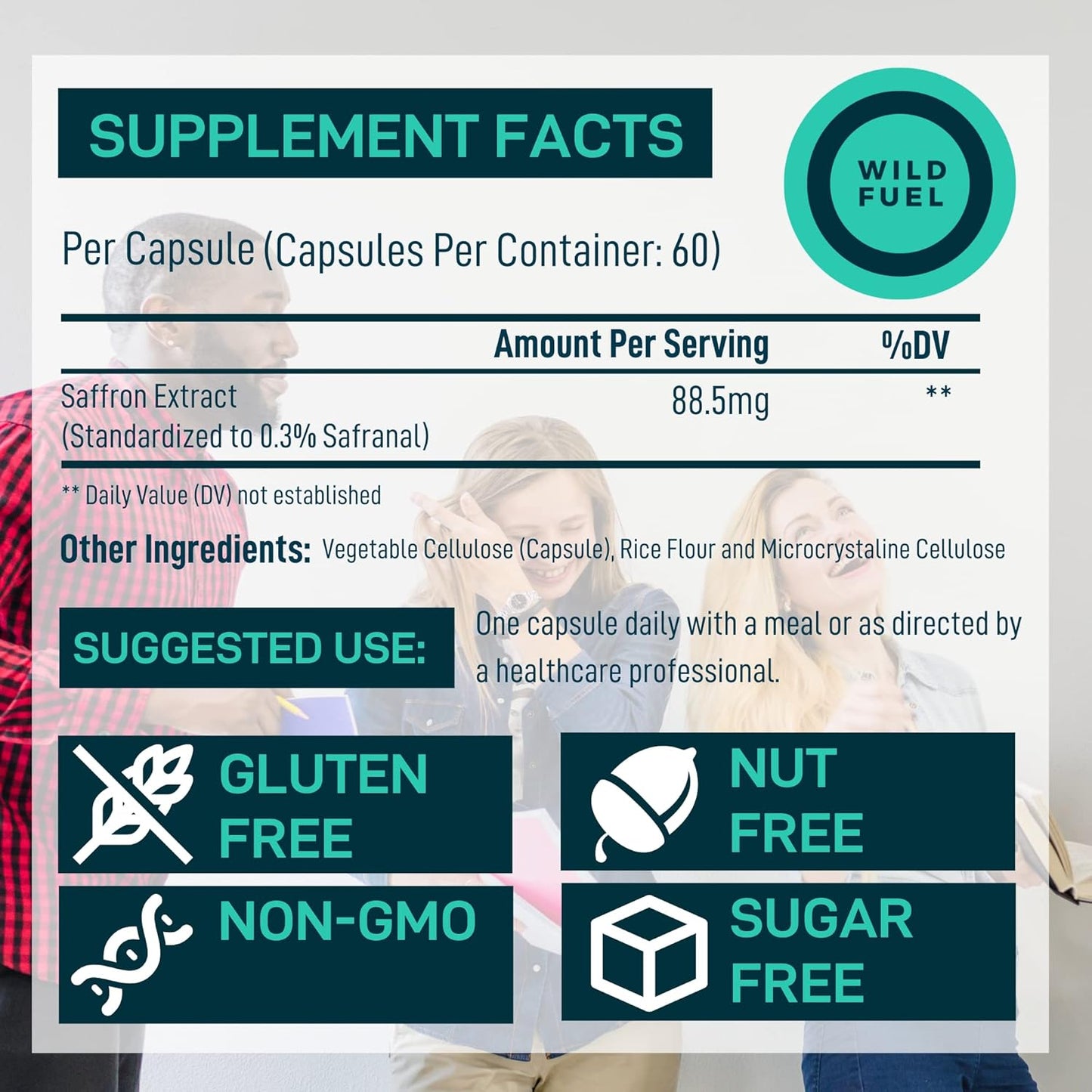 General Wellness Bundle: Liquid Chlorophyll and Saffron Capsules by WILD FUEL