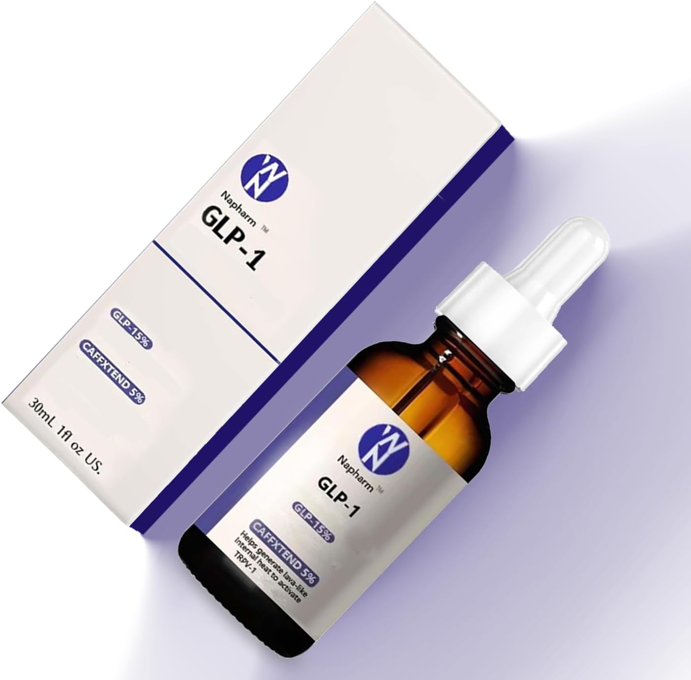 Generic GLP-1 Supplement Drops - Fast & Easy to Use for Men and Women - 1 Fl Oz