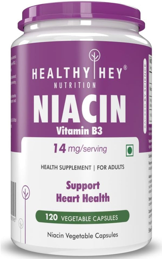 Generic Nutrition Niacin Vitamin B3 120 Veg. Capsules