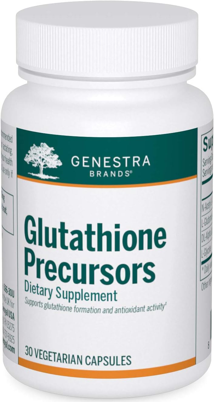 Genestra Brands Glutathione Precursors Capsules - Antioxidant Support Supplement - 30 Count
