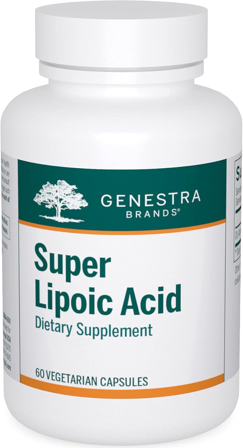 Genestra Brands Super Lipoic Acid Capsules - Alpha Lipoic Acid for Metabolism Support & Antioxidant Benefits - 60 Count