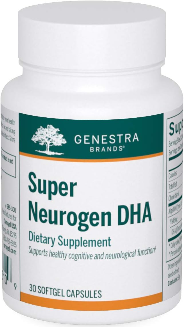 Genestra Brands Super Neurogen DHA Capsules for Memory, Cognitive, and Neuronal Health - 30 Count