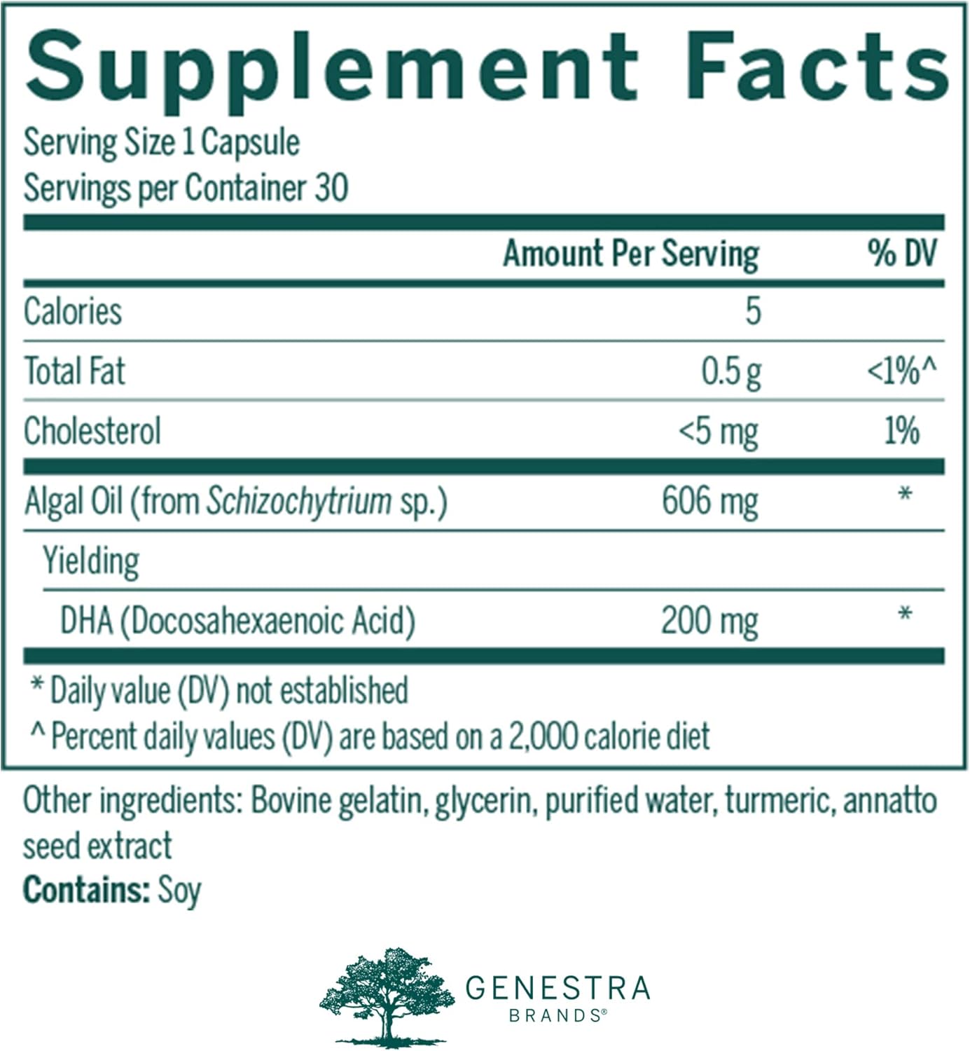 Genestra Brands Super Neurogen DHA Capsules for Memory, Cognitive, and Neuronal Health - 30 Count
