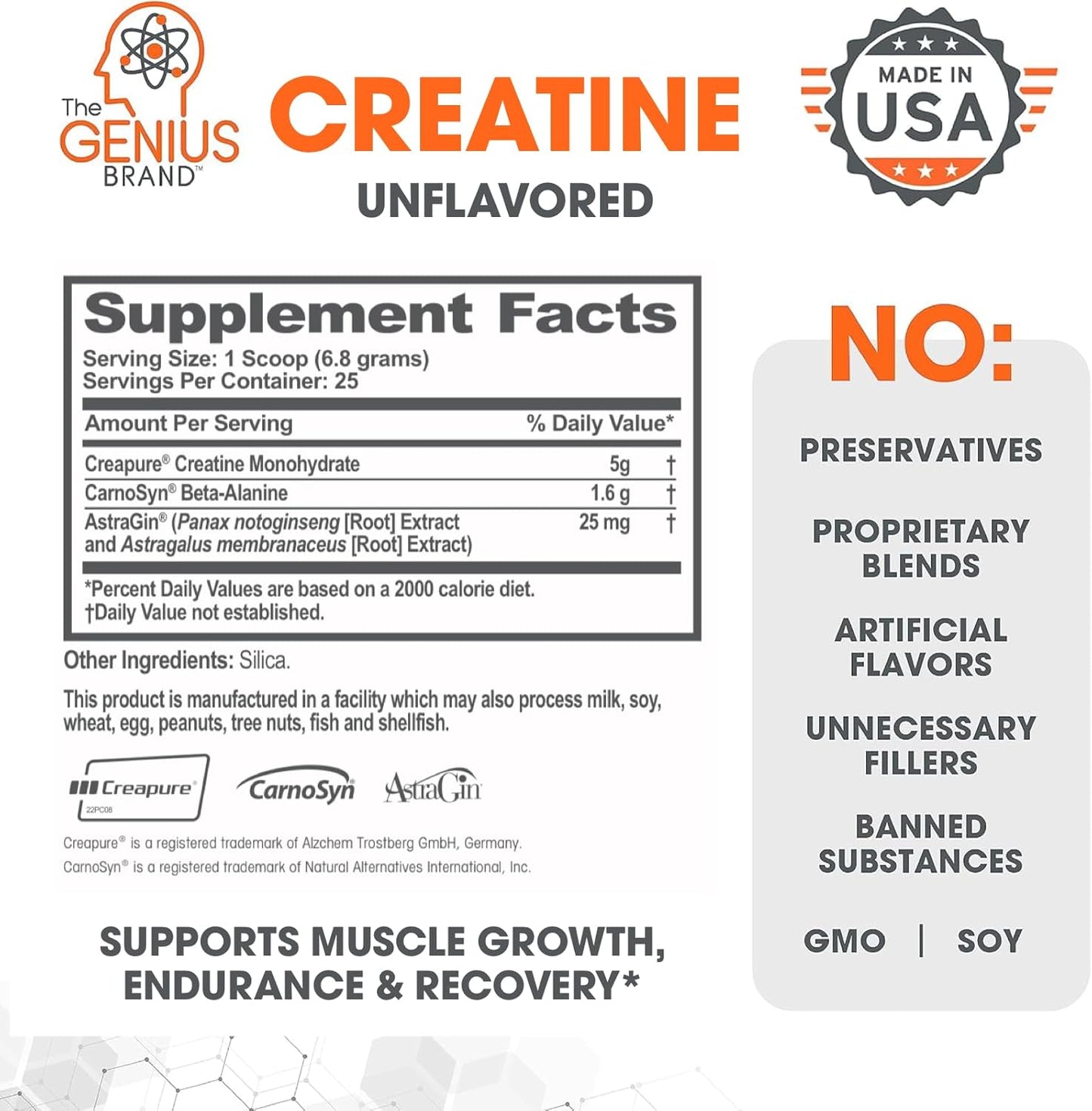 Genius Brand Hydration & Muscle Support Bundle: Hydrate Stick Pack and Micronized Creatine Monohydrate Powder - Natural Electrolyte Booster & Post-Workout Supplement
