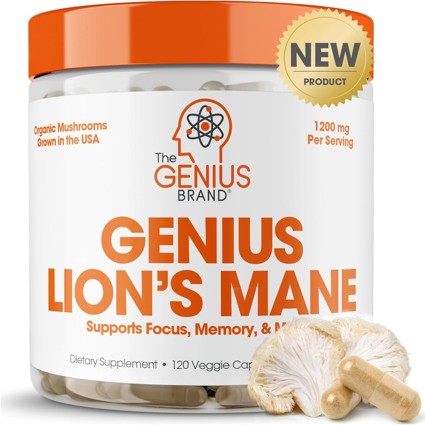 Genius Brand Immune & Cognitive Boost Bundle with Turkey Tail and Lion's Mane Supplements