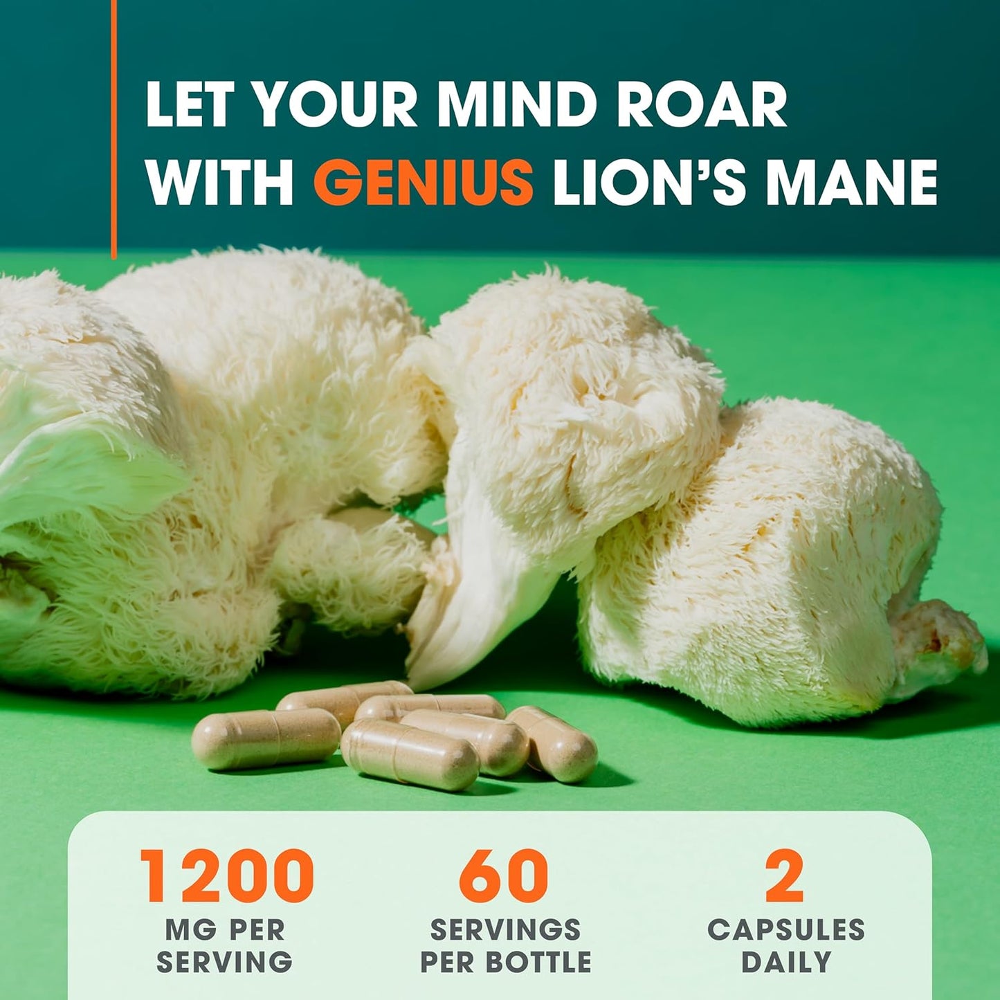 Genius Brand Immune & Cognitive Boost Bundle with Turkey Tail and Lion's Mane Supplements
