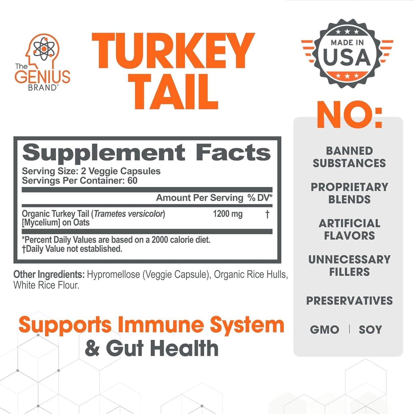 Genius Brand Immune & Cognitive Boost Bundle with Turkey Tail and Lion's Mane Supplements