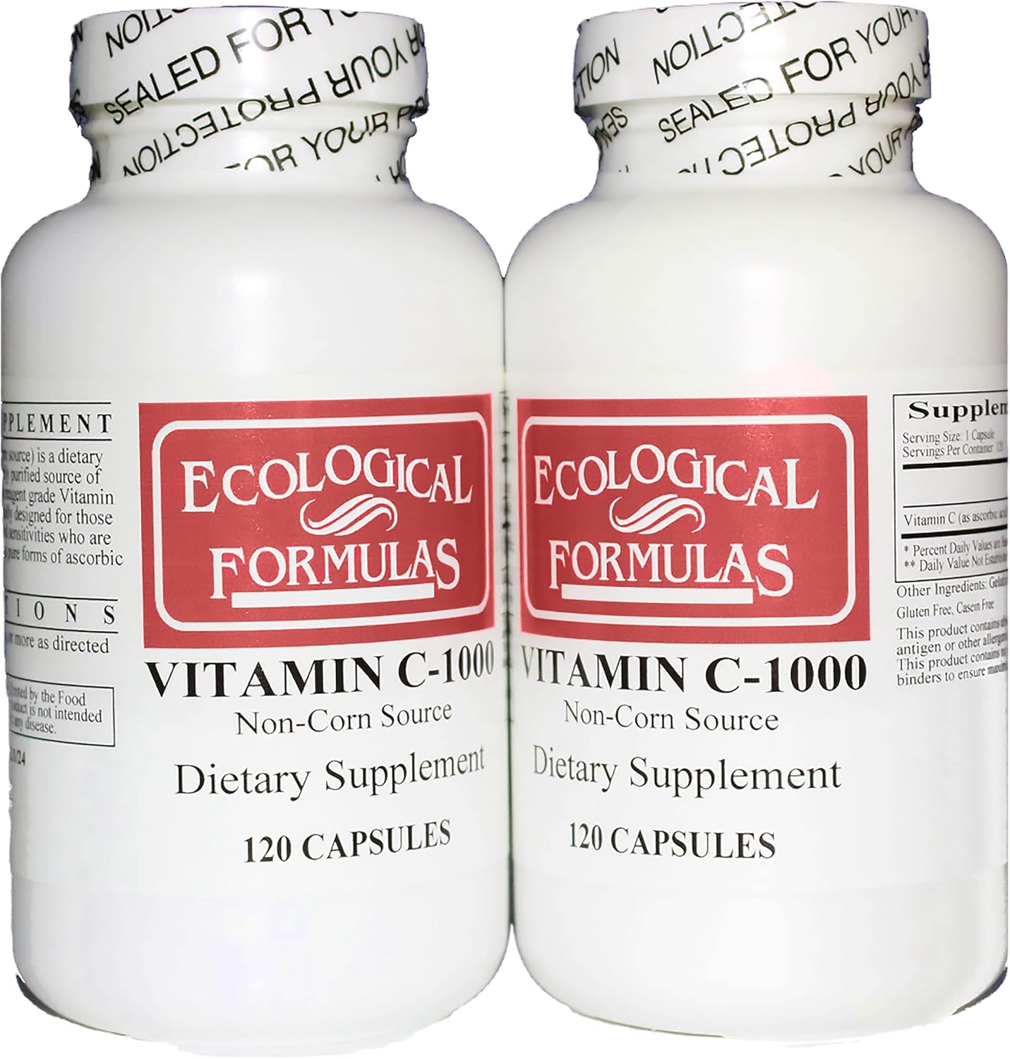 Gentle Vitamin C from Tapioca for Sensitive Stomachs - 2-Pack for Convenience