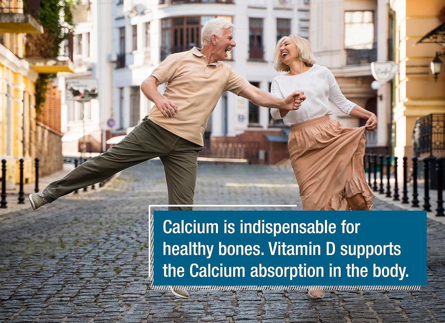 German Calcium and Vitamin D Effervescent Tablets - 40 Vegetarian Orange-Grapefruit Flavored Drink - Made in Germany