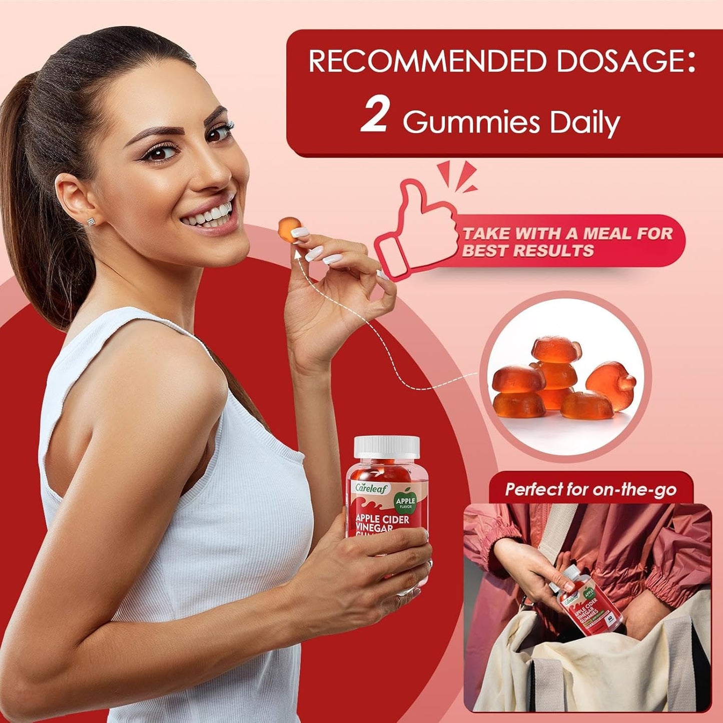 Get 2 Apple Cider Vinegar Gummies and Add Ashwagandha Gummies for $1 at careleaf