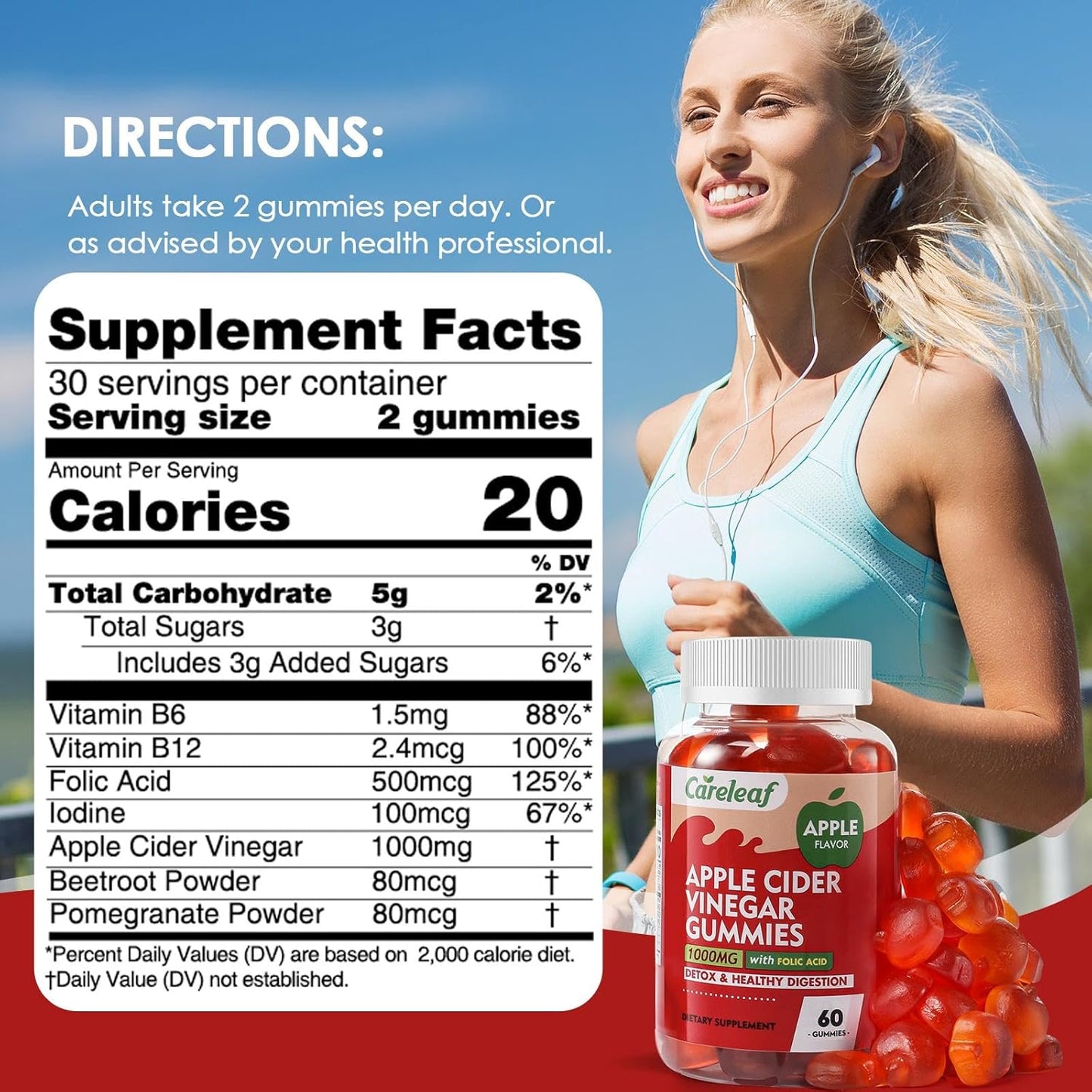 Get 2 Apple Cider Vinegar Gummies and Add Ashwagandha Gummies for $1 at careleaf