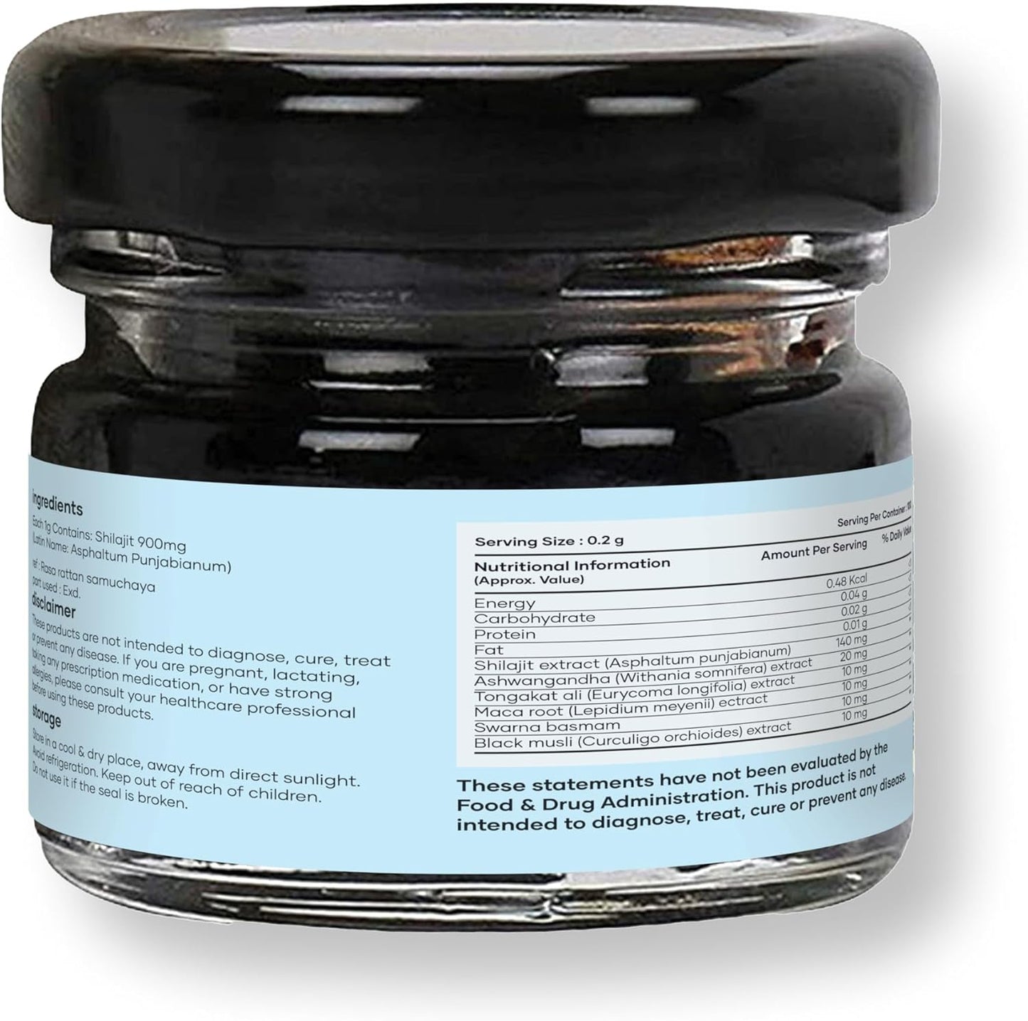 GHC Pure Himalayan Shilajit Resin (180g) Pack - Organic Sourced Shilajit from The Himalayas with Trace Minerals - Good Health Company