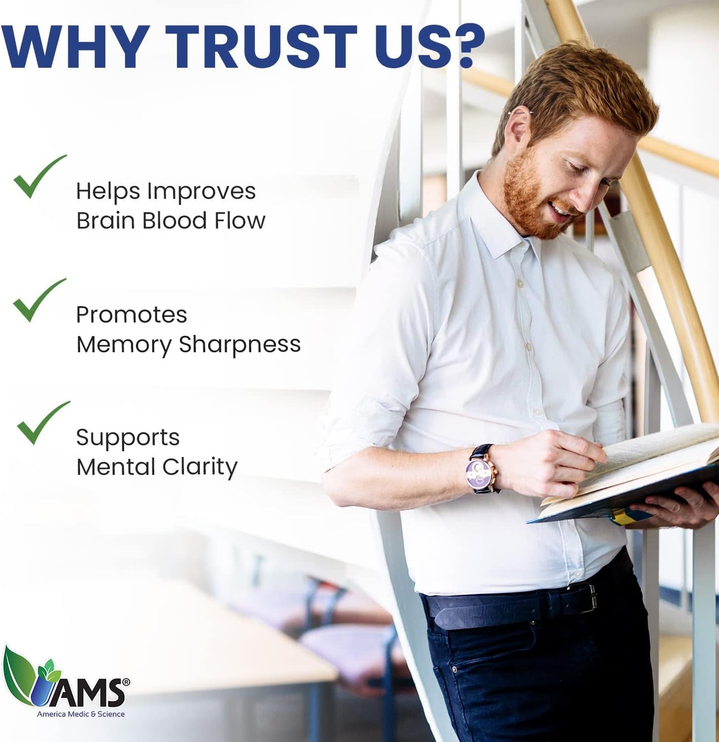 Ginkgo Biloba 60mg Softgels - Brain Booster Supplement for Men and Women - Herbal Leaf Extract Mind Enhancer - America Medic & Science