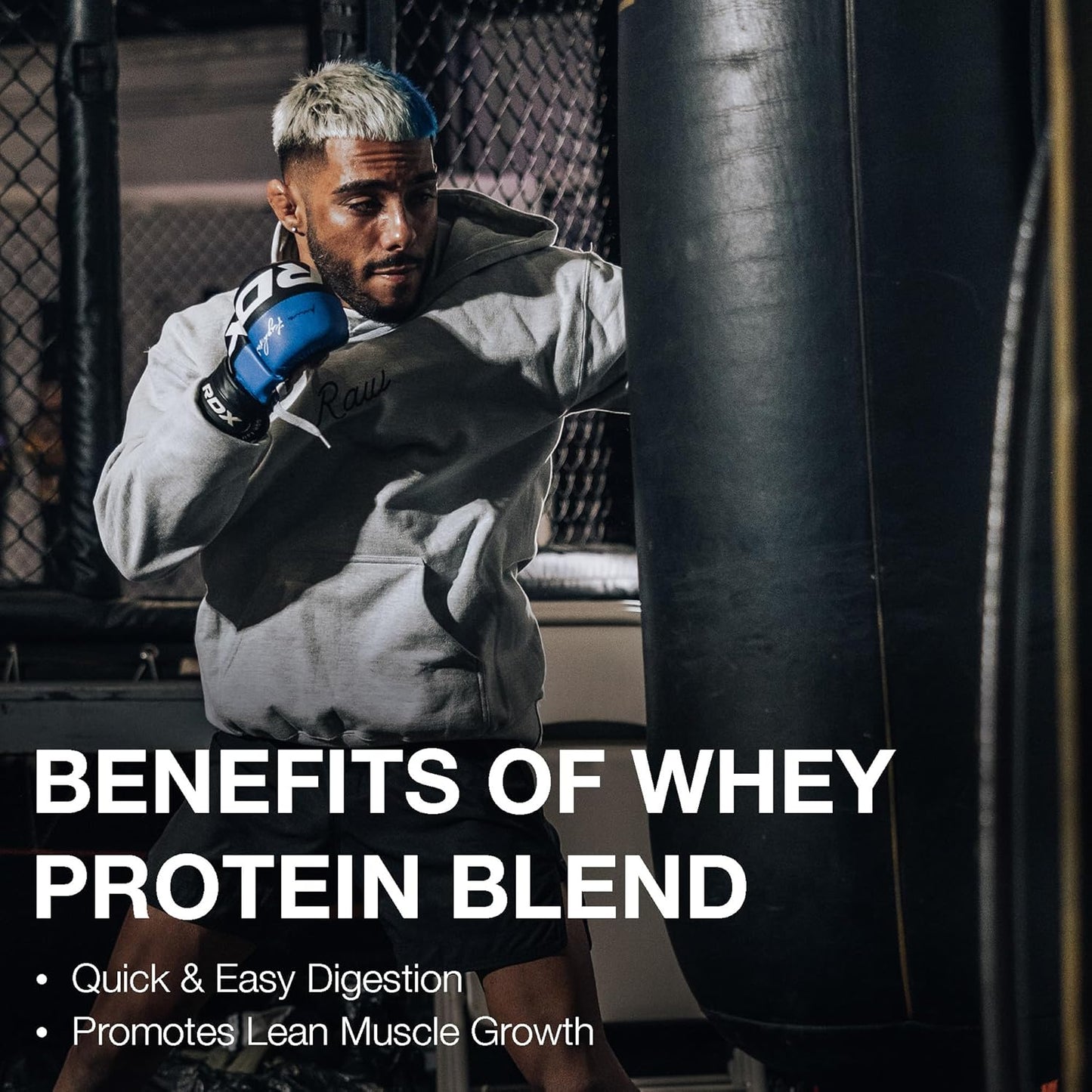 Glazed Donut RAW Whey Protein Powder Blend - Grass-Fed Isolate for Muscle Growth - Pre & Post Workout Supplement