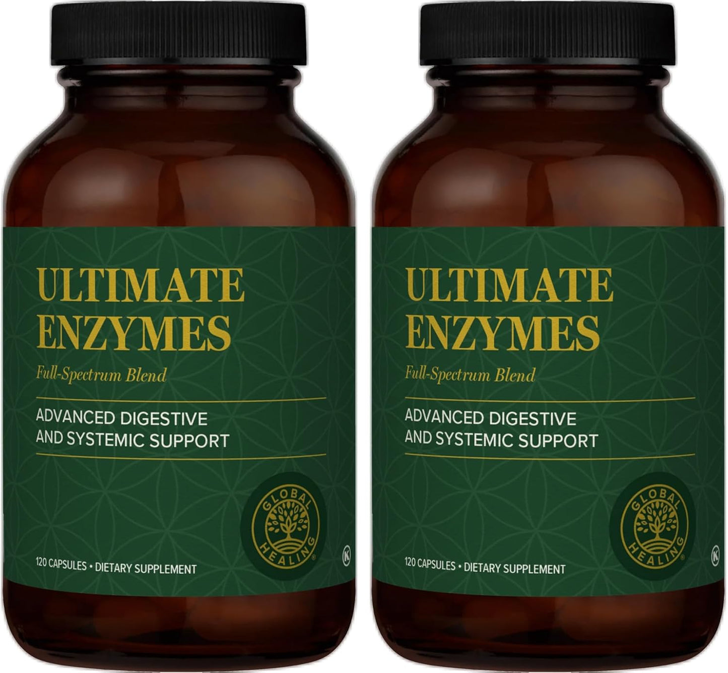Global Healing Ultimate Enzymes - Digestive Enzyme Supplement - 240 Capsules