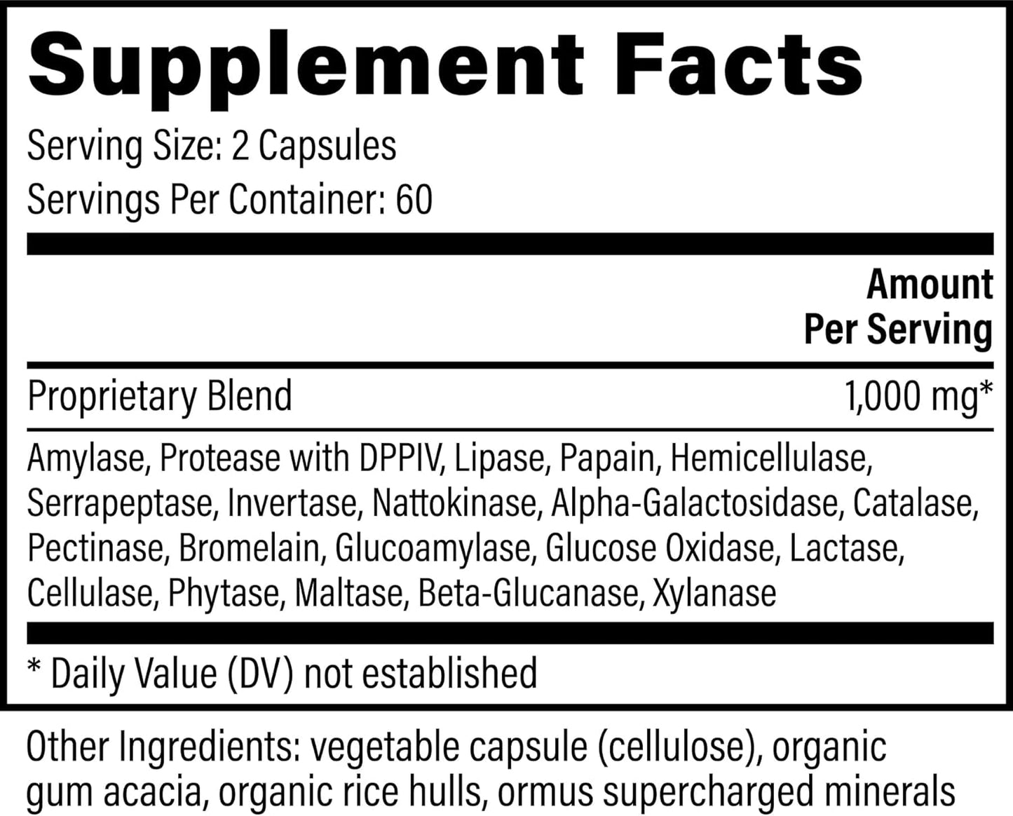 Global Healing Ultimate Enzymes - Digestive Enzyme Supplement - 240 Capsules