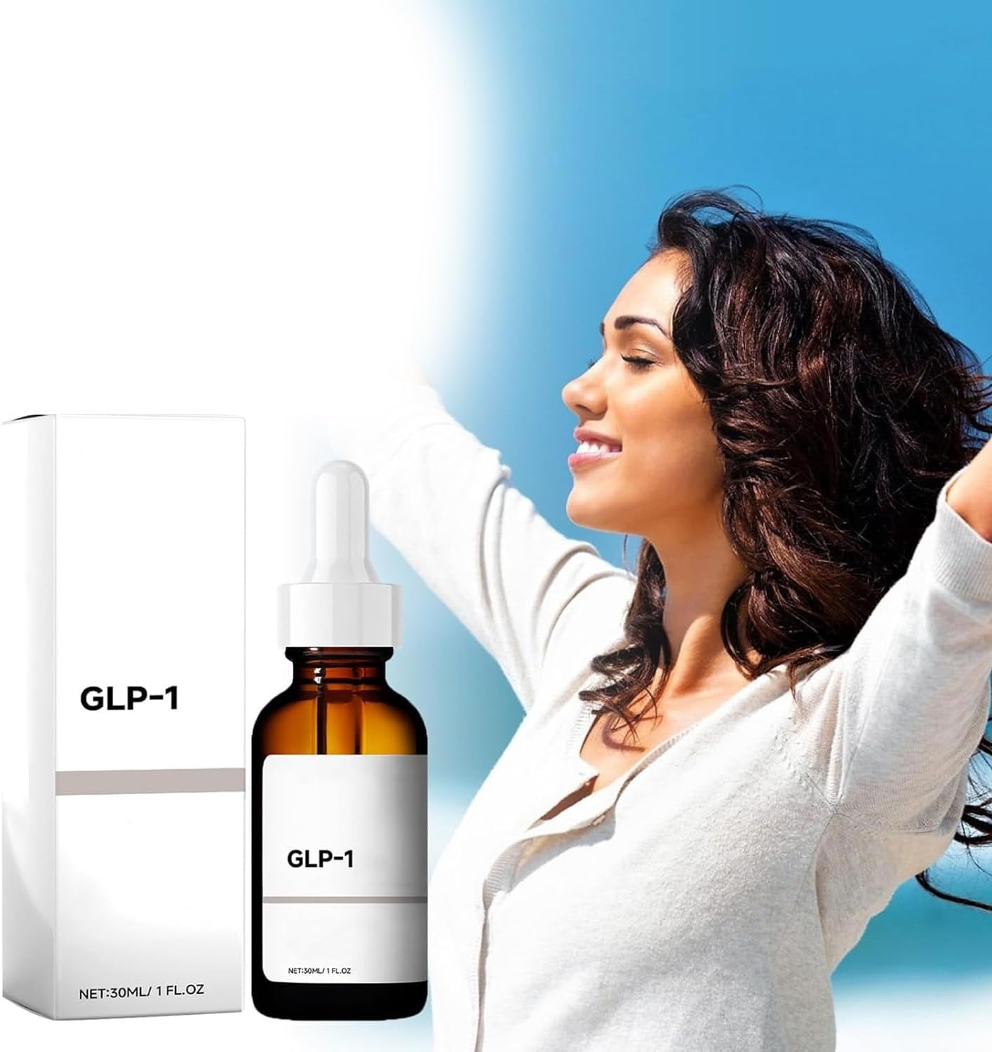 GLP-1 Supplement Drops for Men and Women - 2 Fl Oz - Pack of 2