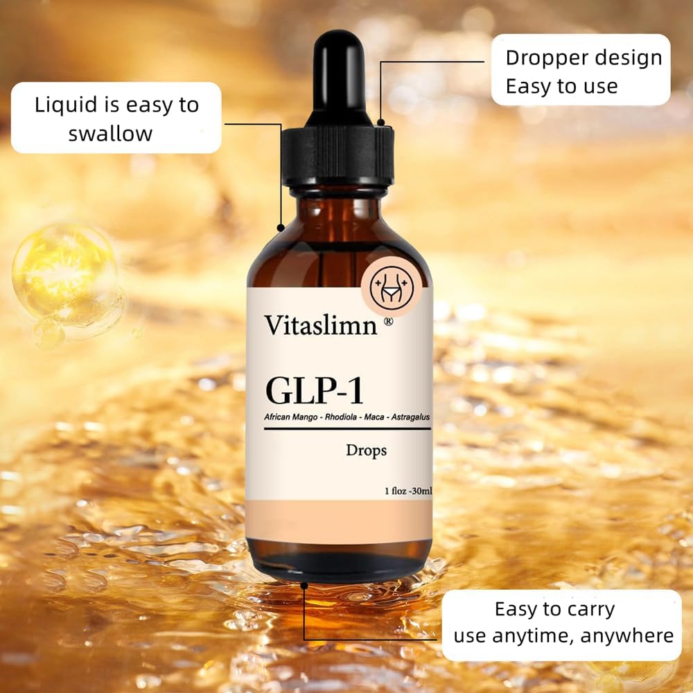 GLP-1 Weight Loss Liquid Drops - Appetite Suppressant - 1 Bottle