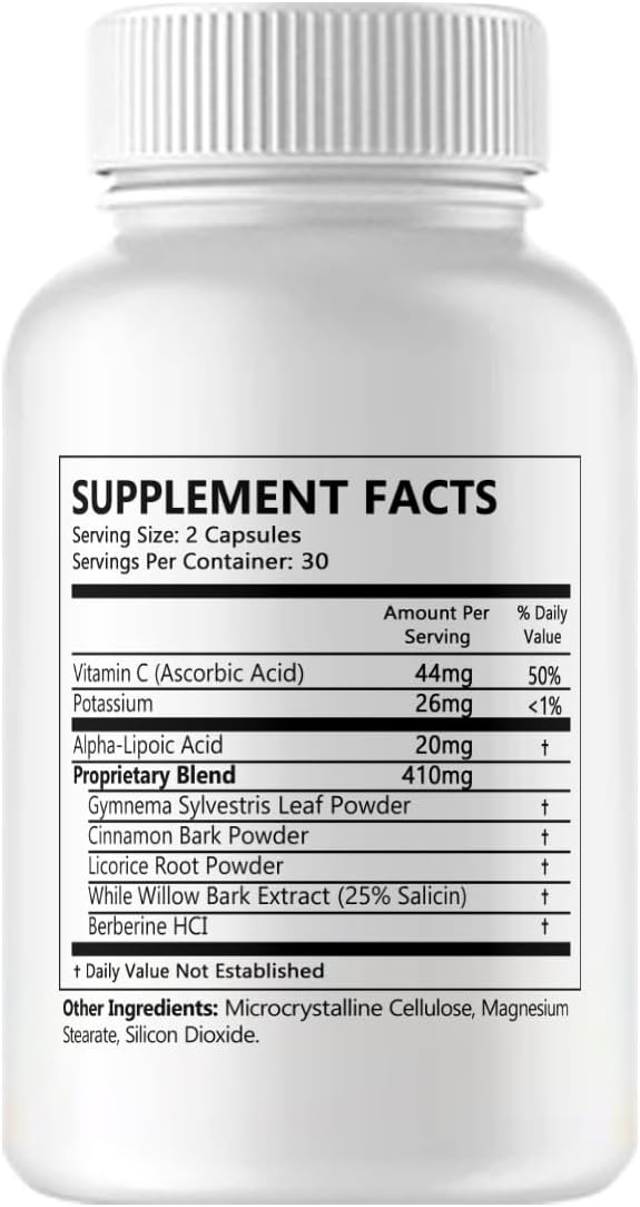 Gluco Control Advanced Support Supplement - 5 Pack, 300 Capsules