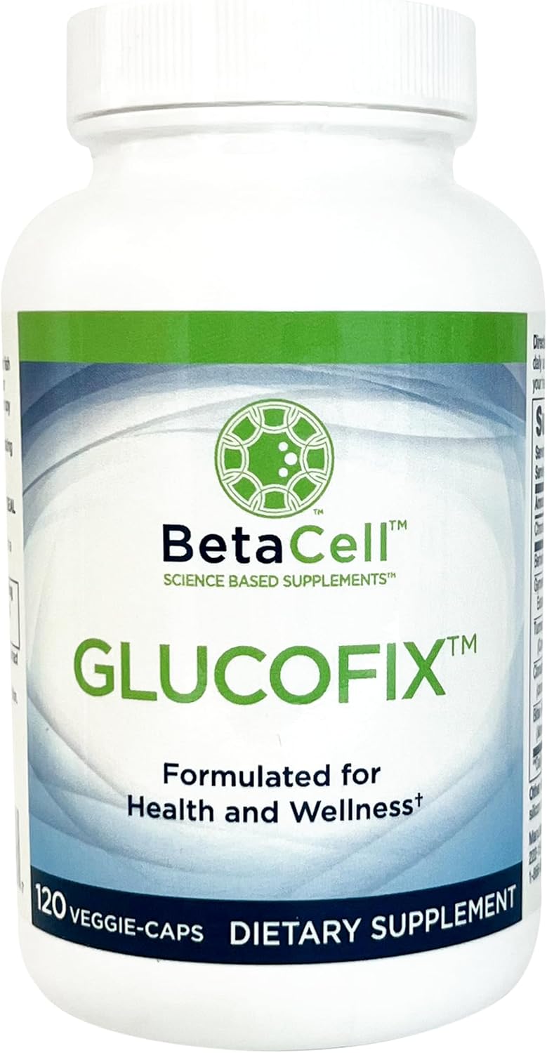 Glucofix Herbal Supplement with Berberine, Cinnamon, Gymnema - 120 Capsules
