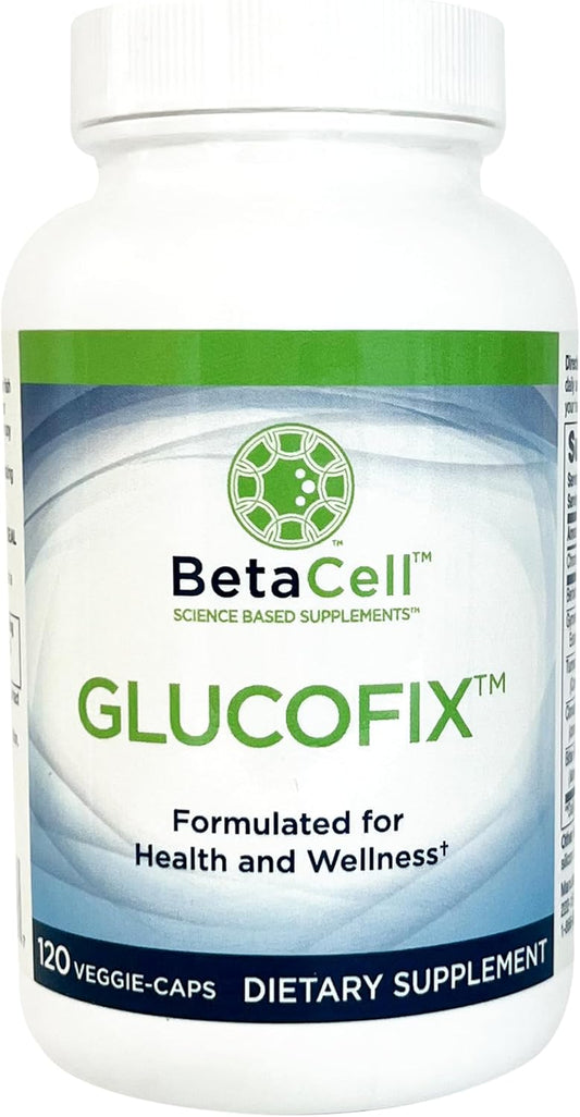Glucofix Herbal Supplement with Berberine, Cinnamon, Gymnema - 120 Capsules