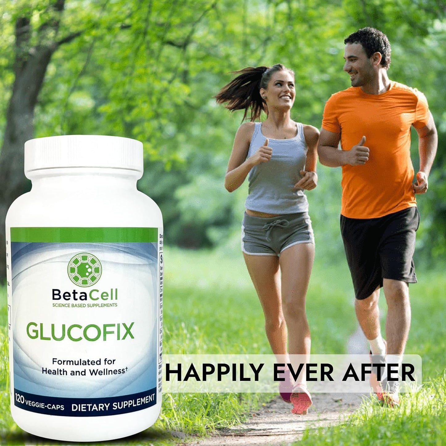 Glucofix Herbal Supplement with Berberine, Cinnamon, Gymnema - 120 Capsules