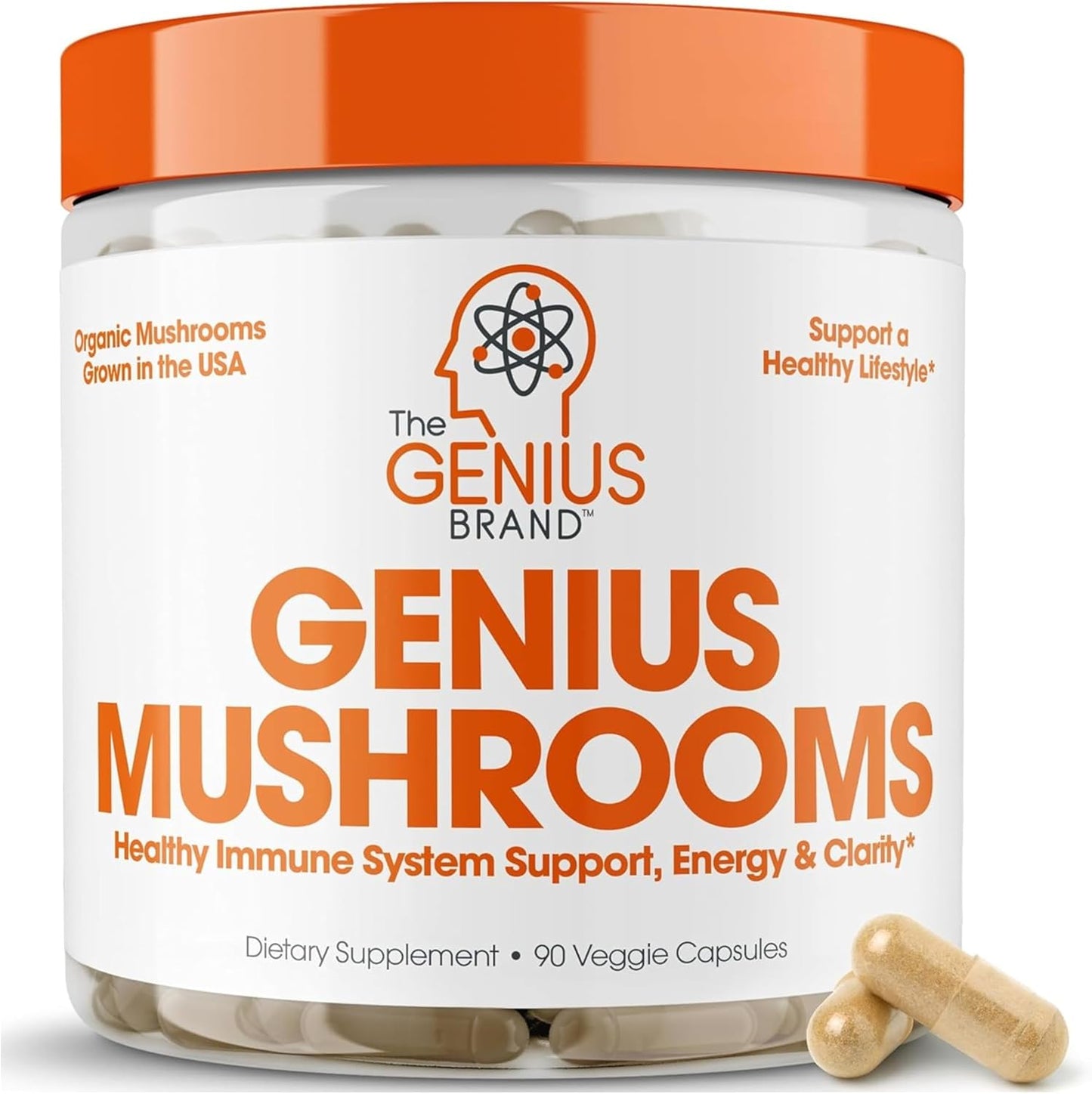 Glucomannan Fiber Capsules and Mushroom Supplement Bundle for Digestive Health and Energy Boost
