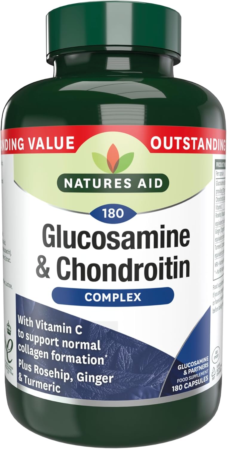 Glucosamine and Chondroitin Complex by Natures Aid - Joint Support Supplement for Mobility and Flexibility