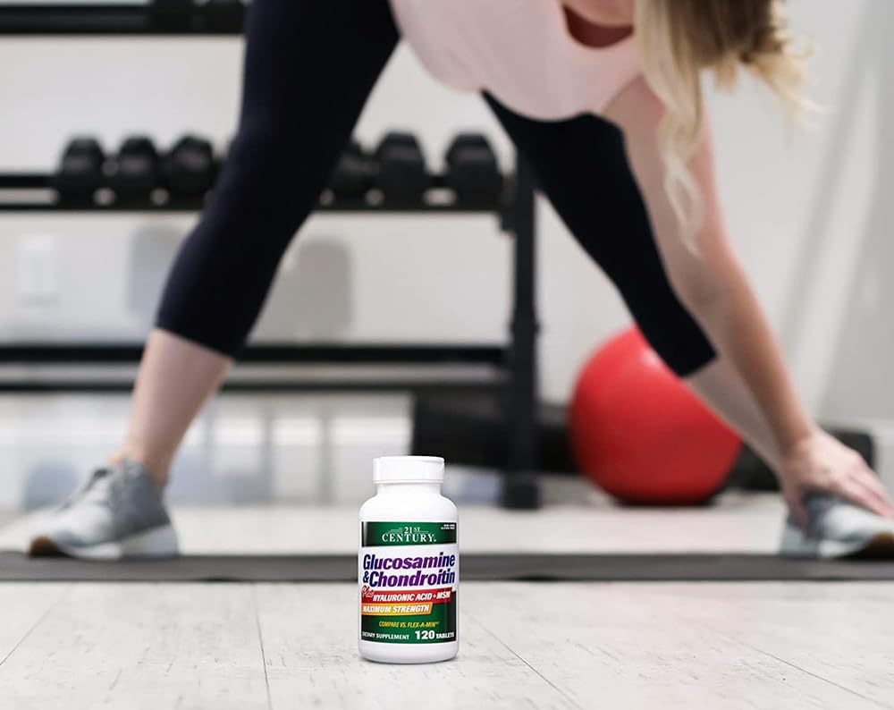 Glucosamine and Chondroitin Plus Tablets for Joint Health, 120 Count