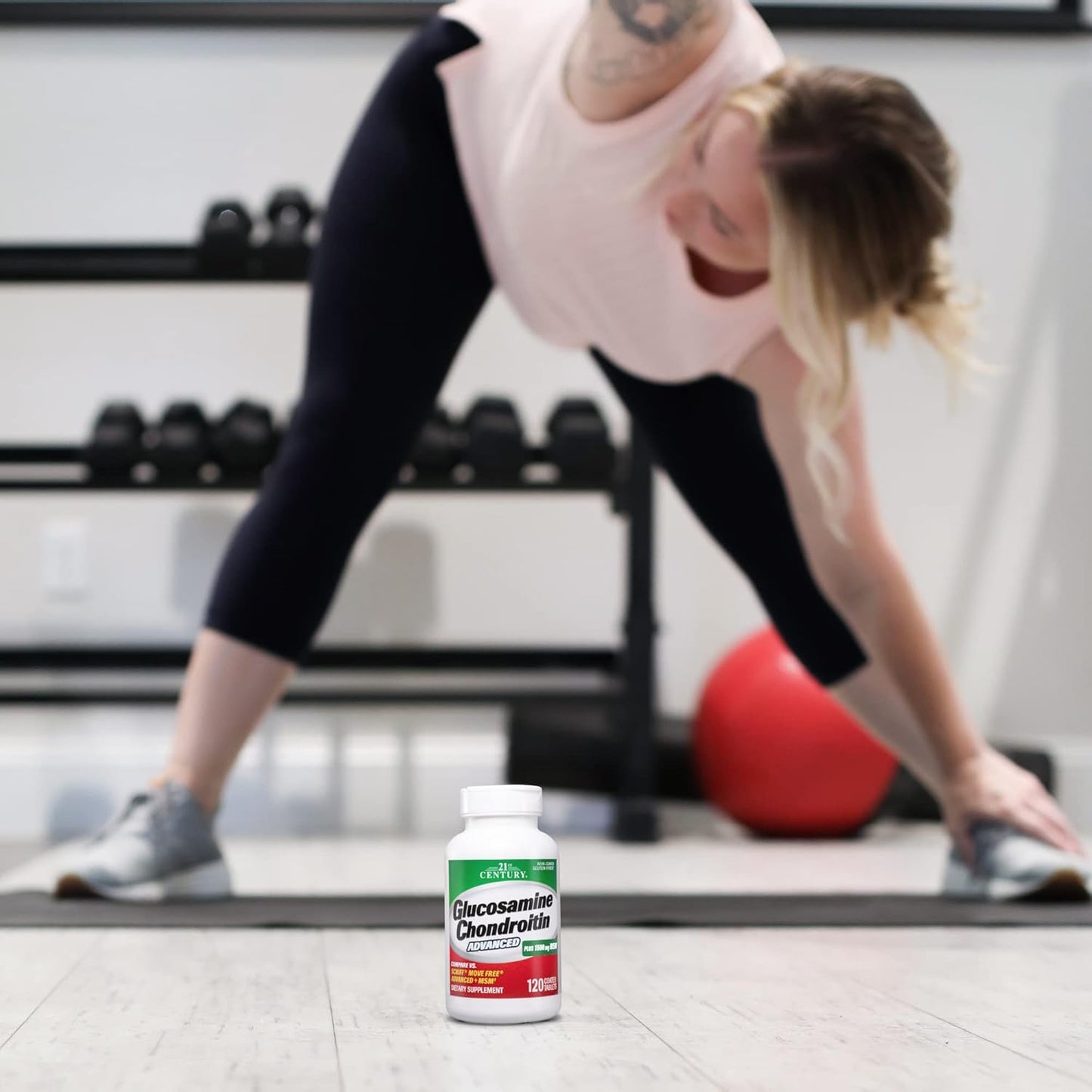 Glucosamine Chondroitin Advanced Supplement for Joint Health - 120 Tablets in 21st Century Healthcare (27291)