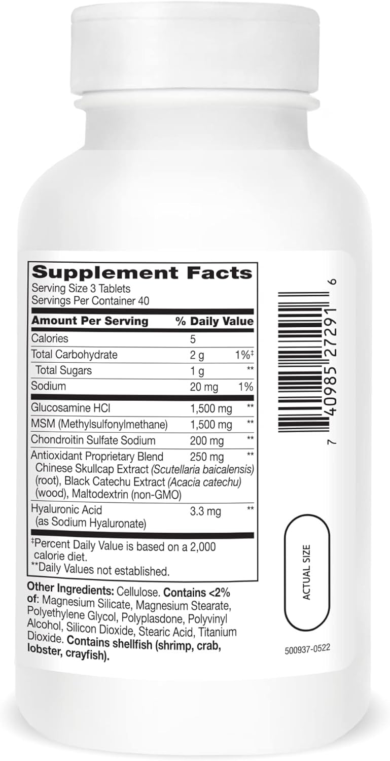Glucosamine Chondroitin Advanced Supplement for Joint Health - 120 Tablets in 21st Century Healthcare (27291)