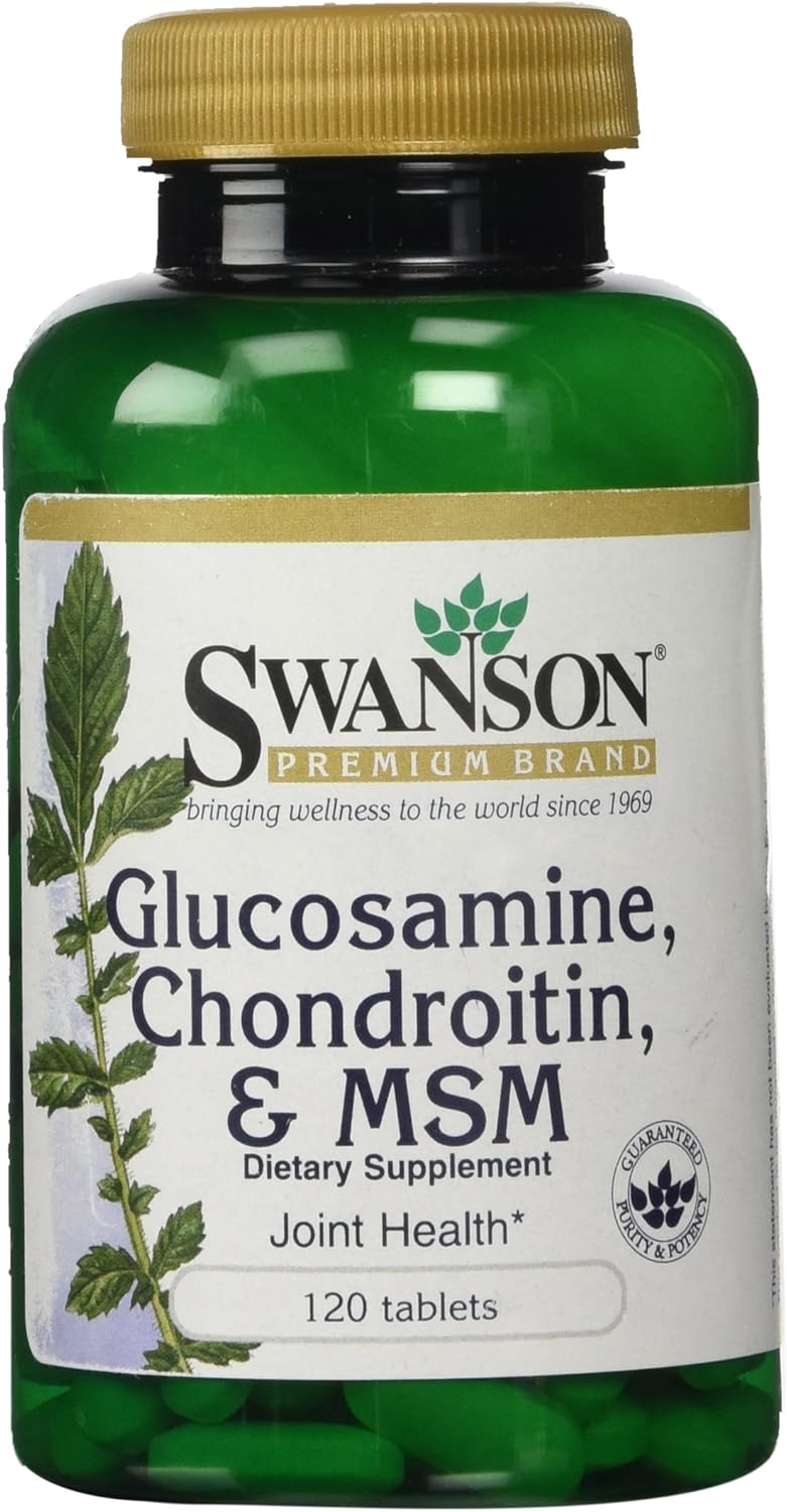 Glucosamine, Chondroitin & MSM 120 Tablets by Swanson Health
