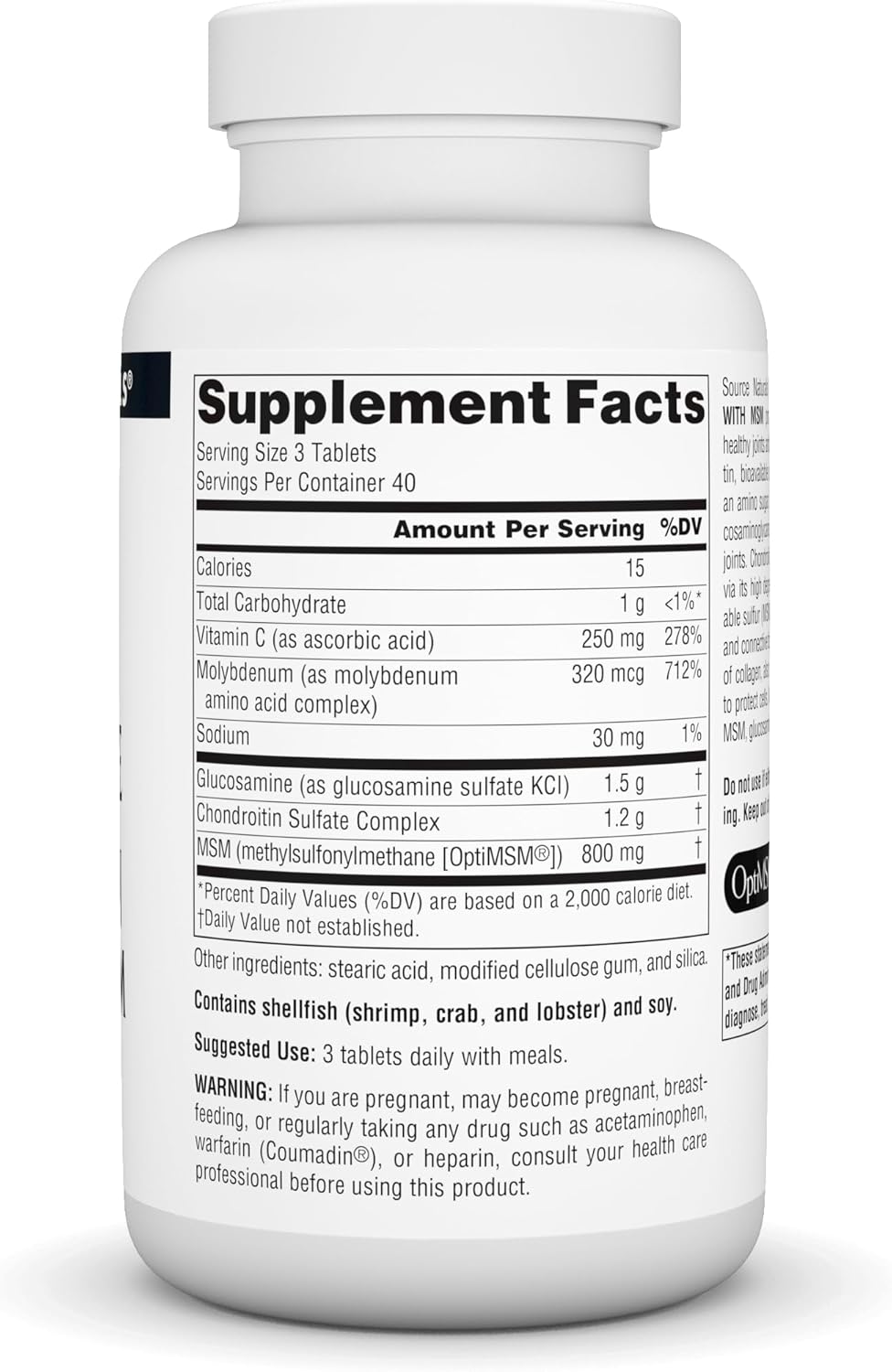 Glucosamine Chondroitin MSM Complex - 120 Tablets by Source Naturals