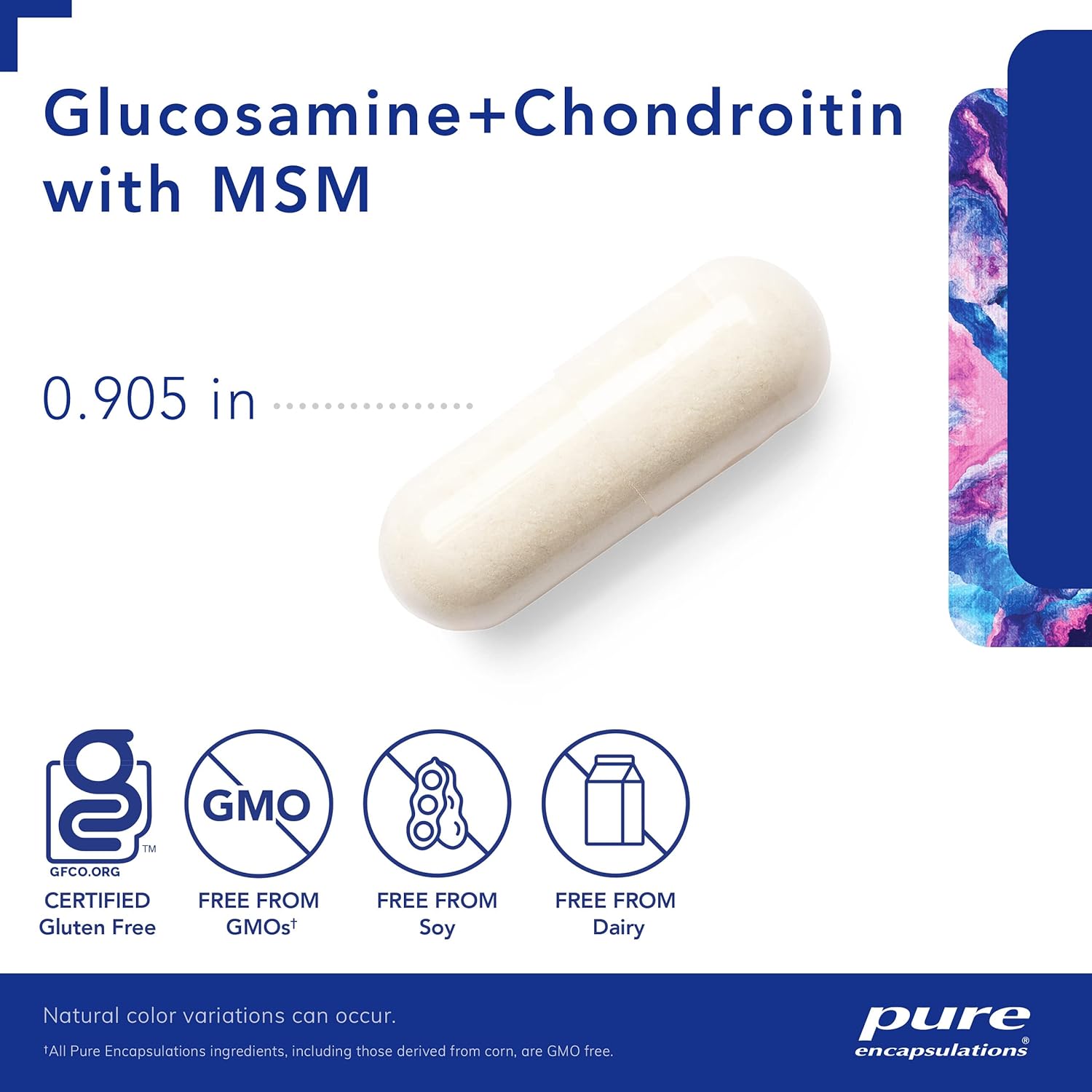 Glucosamine Chondroitin with MSM Capsules - Joint Health Support, Enzyme Activity Maintenance - 360 Count, Gluten-Free & Non-GMO