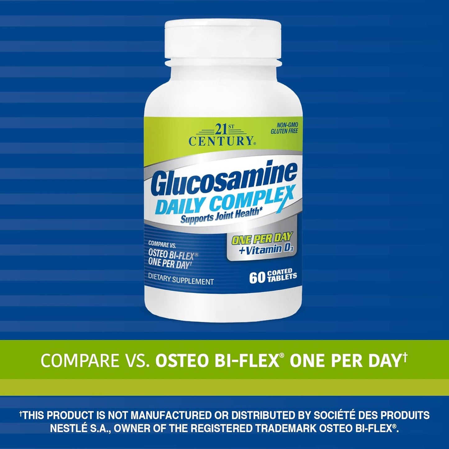 Glucosamine Daily Complex Plus D Tablets, 60 Count - 21st Century (27708)