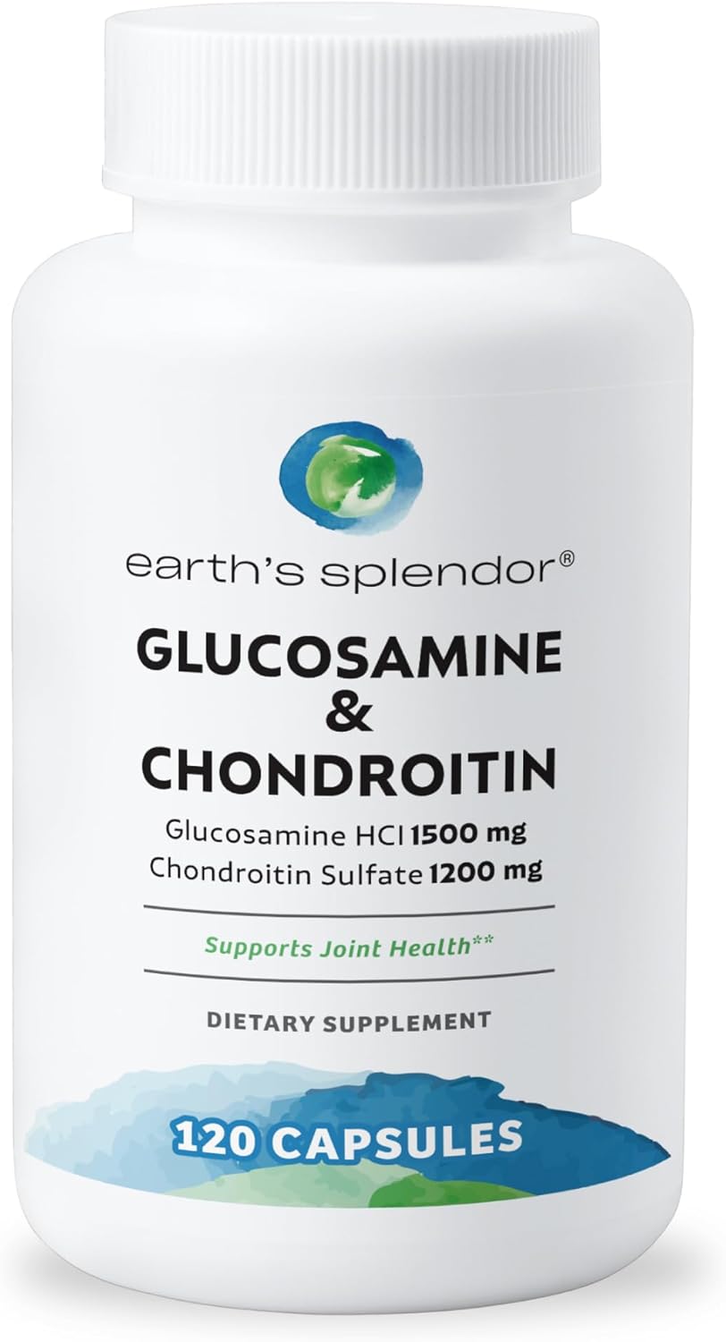 Glucosamine HCI & Chondroitin Sulfate Supplement for Joint Health - 120 Capsules