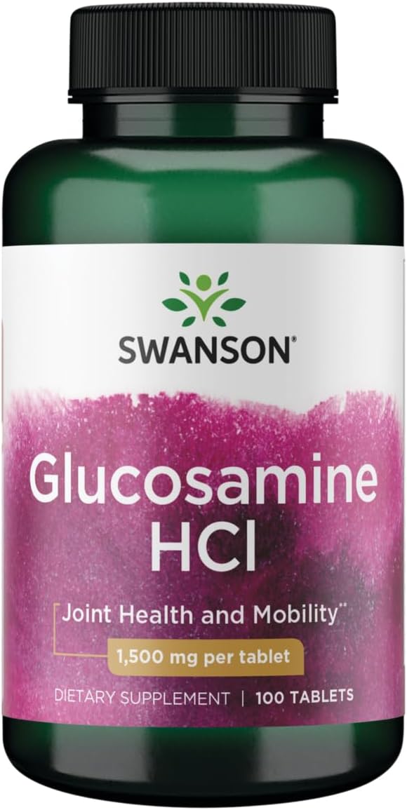 Glucosamine HCL 1500mg Tablets by Swanson - 100 Count Bottle